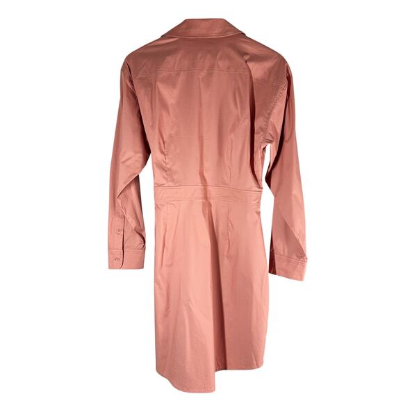 Lauren Ralph Lauren Stretch-Cotton Blend Wrap
Shirtdress Size 10 - Picture 2 of 12